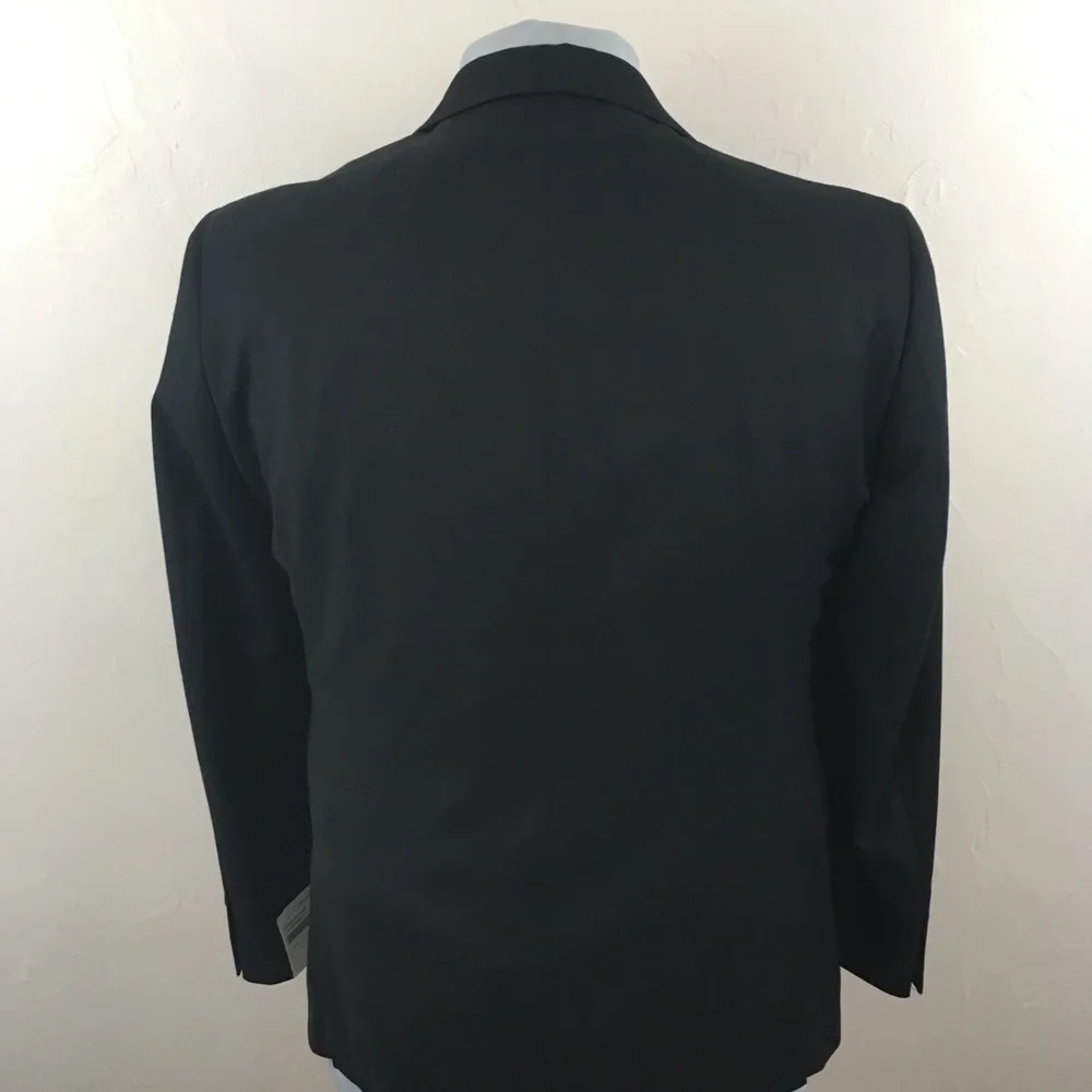 calvin klein 40s mens suit 2 piece navy x fit 100% wool 2 button new nwt ea0004